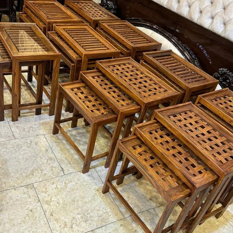 Wooden Nesting table 4