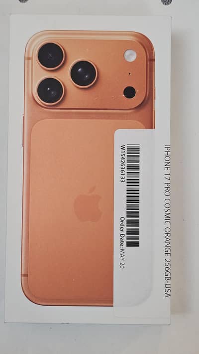 Apple iPhone 17 Pro 256 Brand New - May 20 Purchase date USA