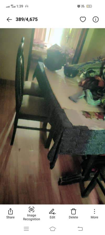 daining table big size for 6 chairs good condition 03258160700
