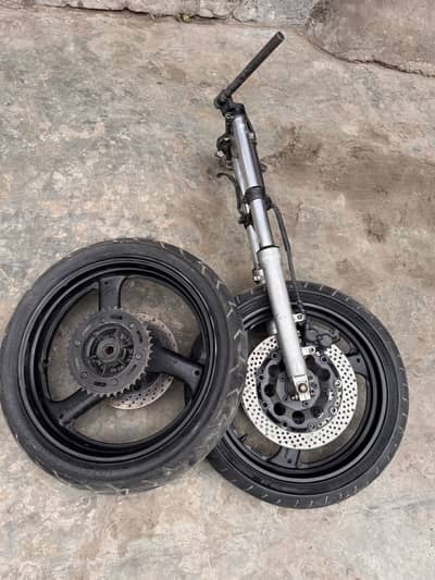 HEAVY BIKE RIMS SWINGARM SHOKS AND SUSPENTION FOR SALE