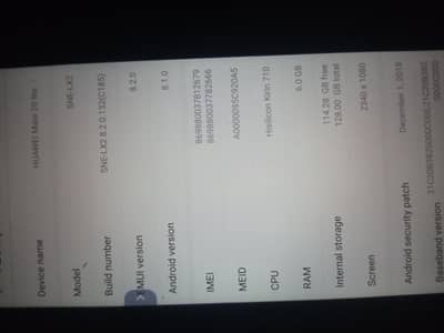 Huawei mate 20 lite