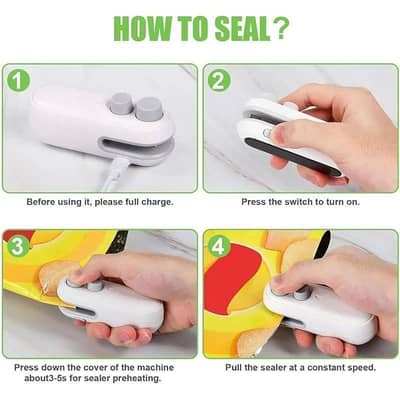 Mini Seal Machine, 2 in 1 USB