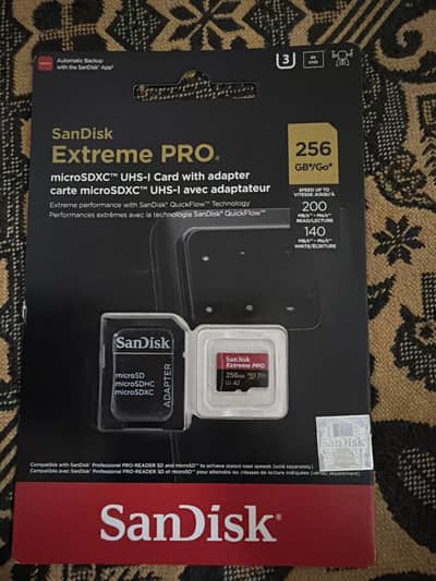 SanDisk Micro SD Card Pro 256gb Brand New