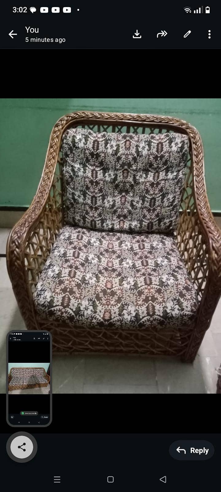 cane sofa sets 2