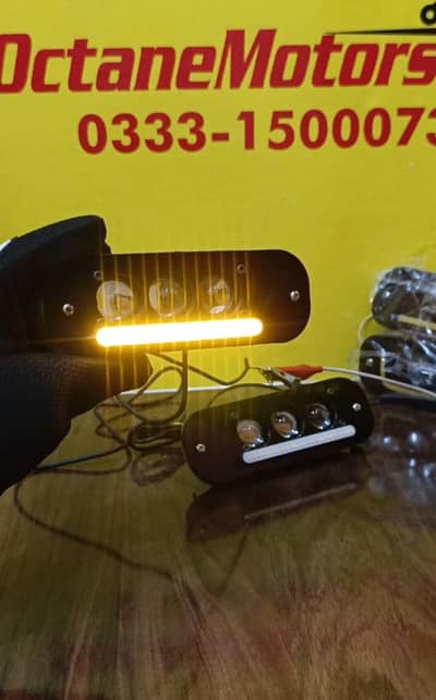 Mehran 3 lens brightest Fog light with Running Indicator