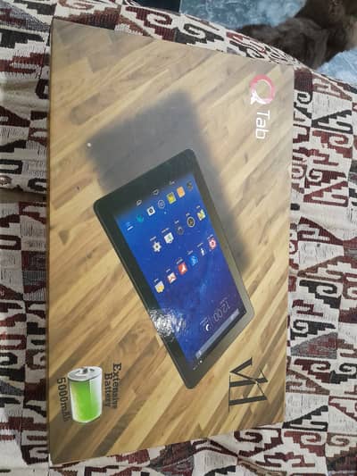 QTab V11 with charger,cover & original box