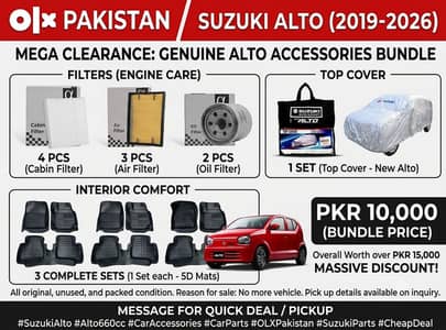 Suzuki Alto 660cc (2019–2026) Original Filter & Top Cover & Floor Matt