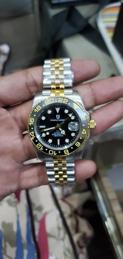 PAGANI WATCH BRAND NEW WATCH ONLY 1 HOURS USED WARNETY CARD WITH BOX