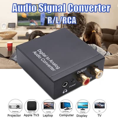 DAC Digital SPDIF Optical to Analog Digital to Analog Audio Converter
