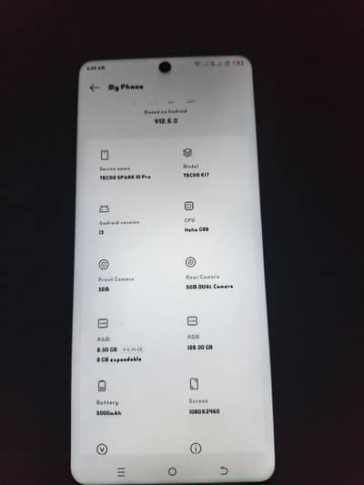 Tecno sperak 10 pro 8 128