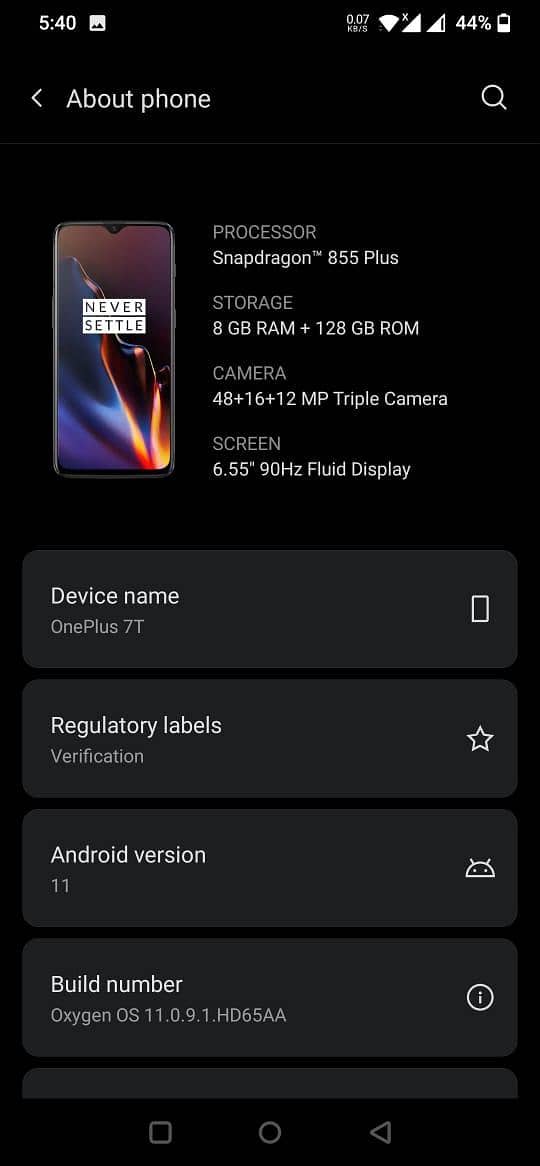 One Plus 7T 0