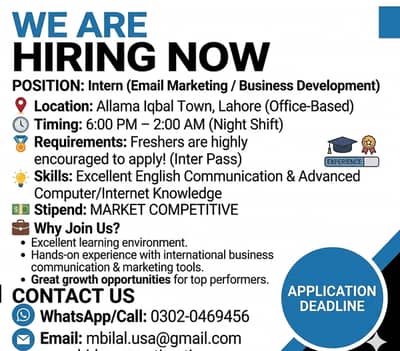 Fresher Intern (Email Marketing)