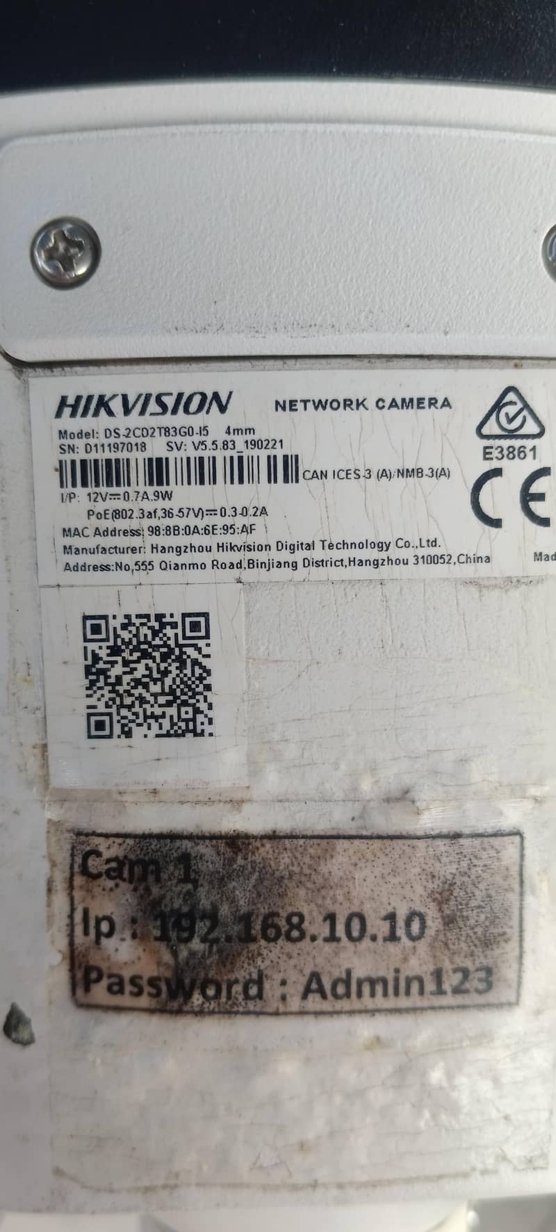 Hikvision IP camera 8mp 4