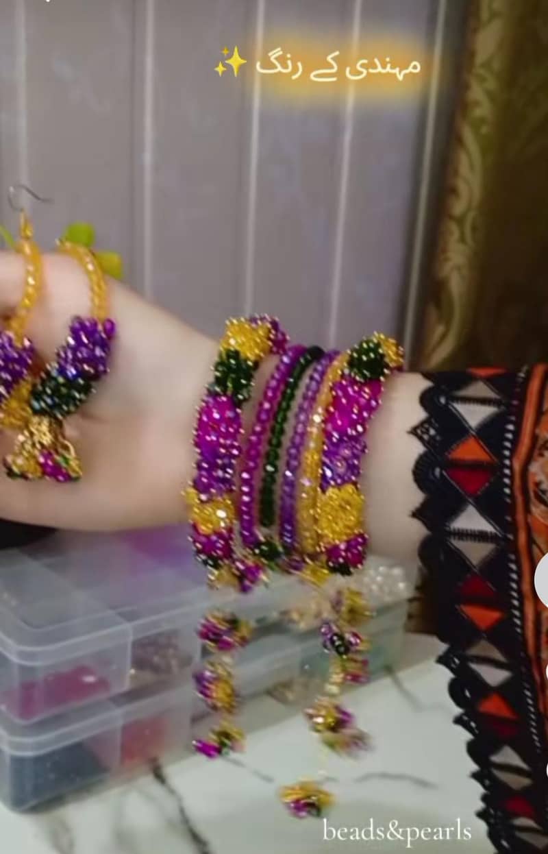 Gajra bracelets set 4