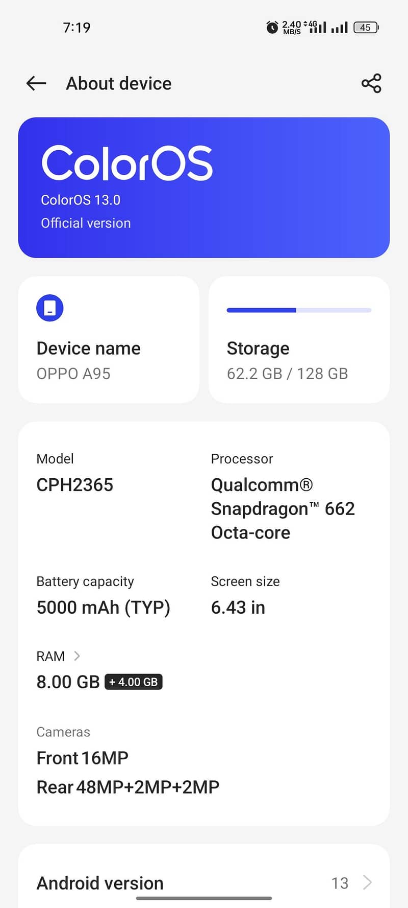 OPPO A95 1