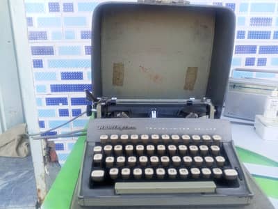 An antique typewriter manual