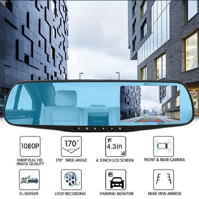 Car DVR Camera - Car DVR Mirror Dual Camera - Car Dvr Mirror - Car Dvr