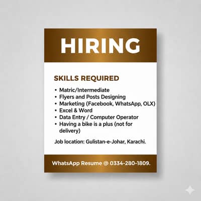 Hiring Marketer Computer and Data Entry Operator Admin Tasks