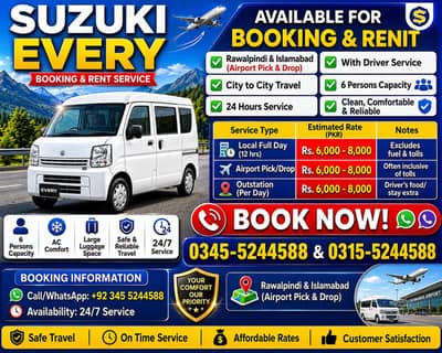 Suzuki Carry Every Bolan & Karvaan available 4 Bookings RENT & Tourism