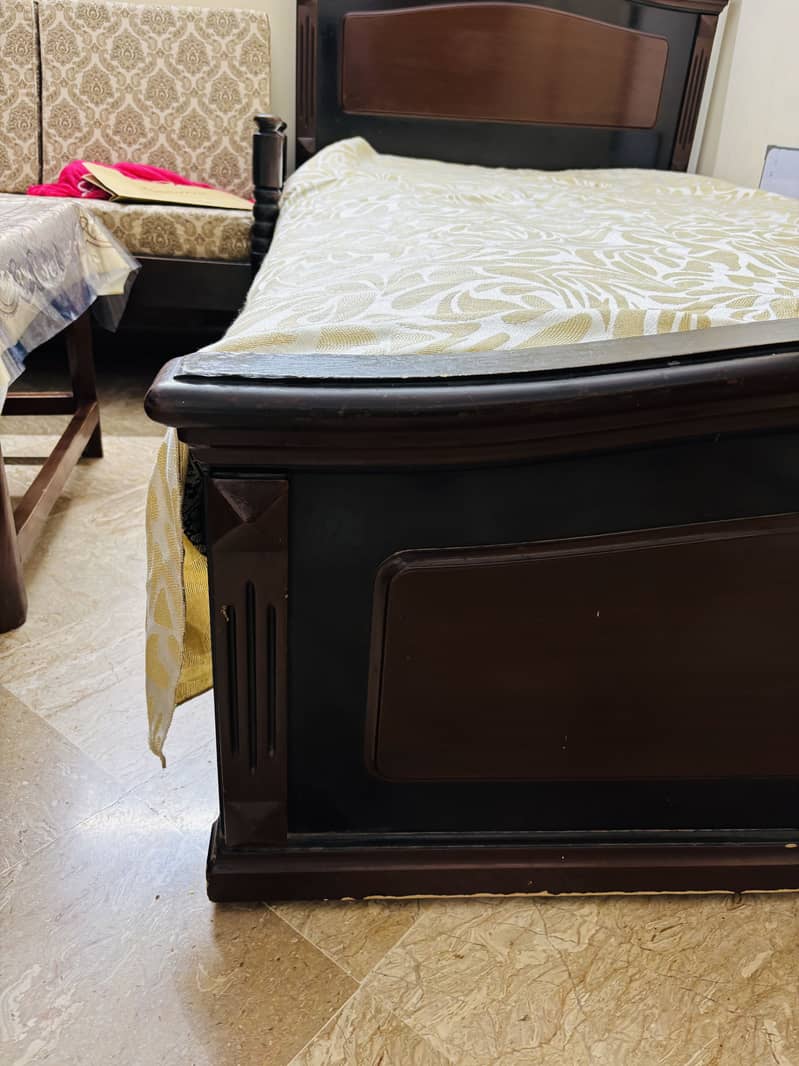 Solid  Wodden Single Bed 1