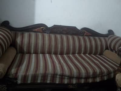 sofa set 6 seater strong wood