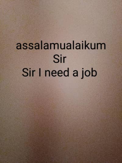 i need a job