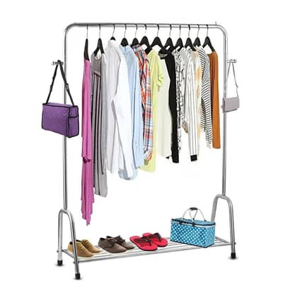 Cloth Hanging Rack with Shoe Shelf