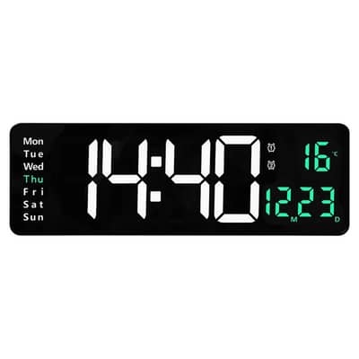 Digital Clock remote control 16.2 inch size