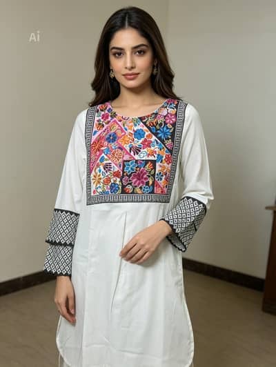 Ready to wear lawn shirt