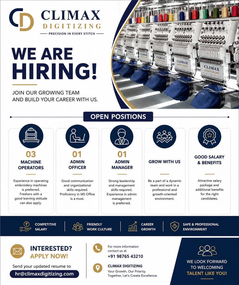 Export Digitizers & Machine Operator 1
