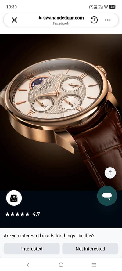 Swan & Edger Watch Import From UK Brand New