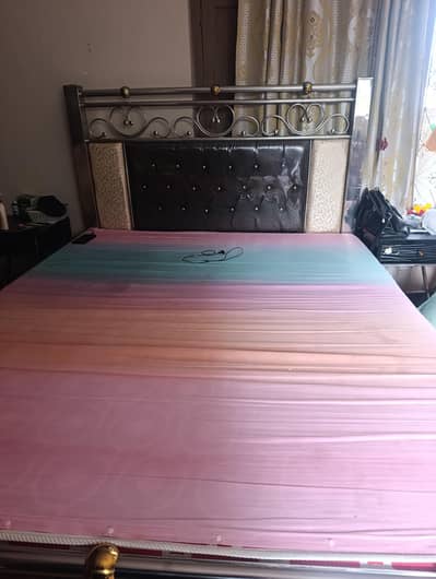 Steel double bed