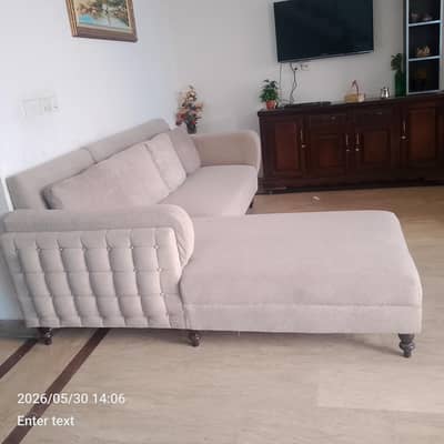 solid L-shaped sofa only 3 month used
