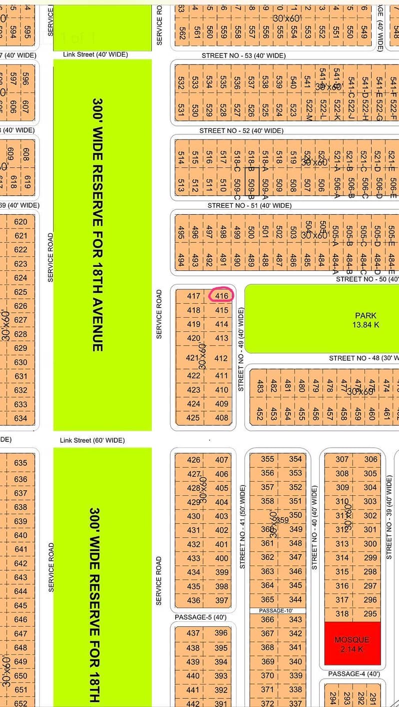 30*60(7 Marla ) Corner Plot 0