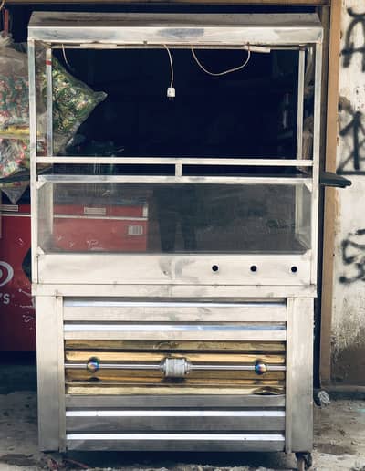 Premium Steel Fries Stall Complete Setup For Sale