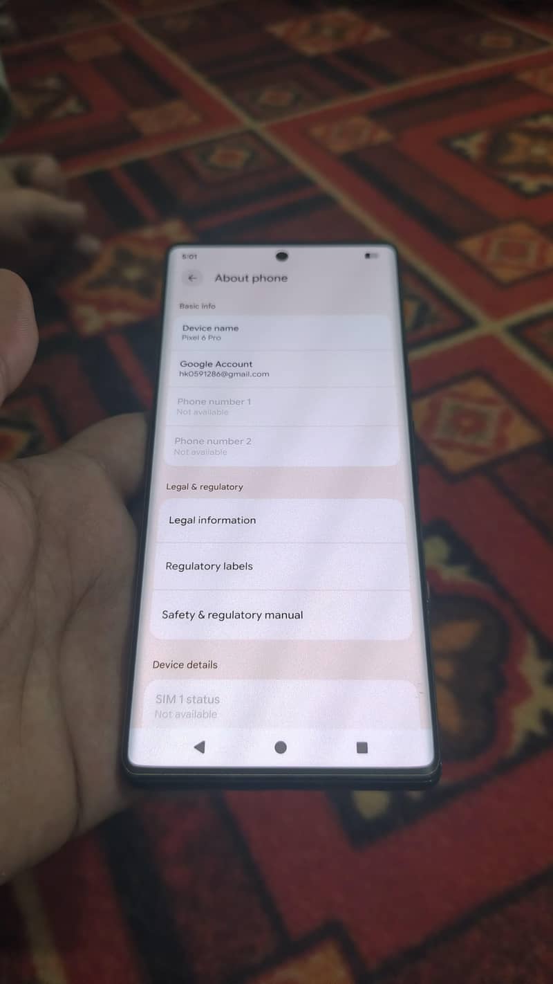 Google Pixel 6 pro 5
