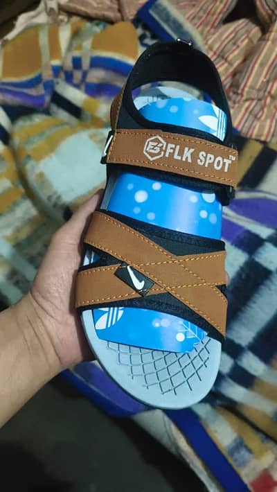 Boys Stylish Brown & Black Sandal - New Condition