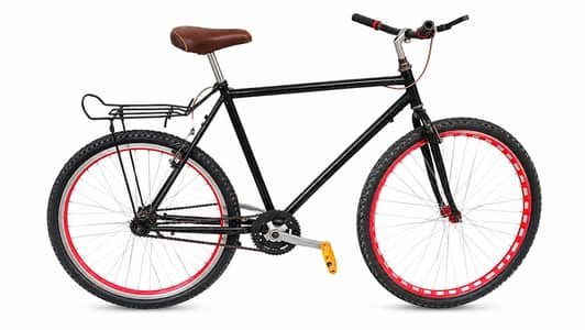 Black Single-Speed Bicycle
