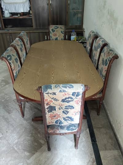 Dining Table with 8 chairs & 5 seater Sofa set