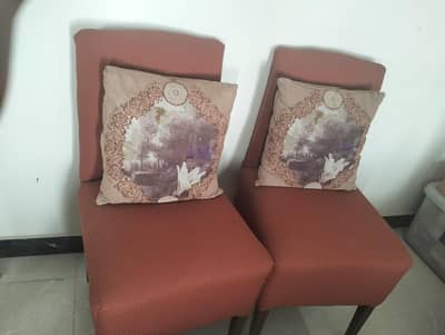 wooden high class chairs just like new