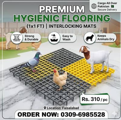 Plastic Flooring For Animals 1x1 foot size 0309/6985/528