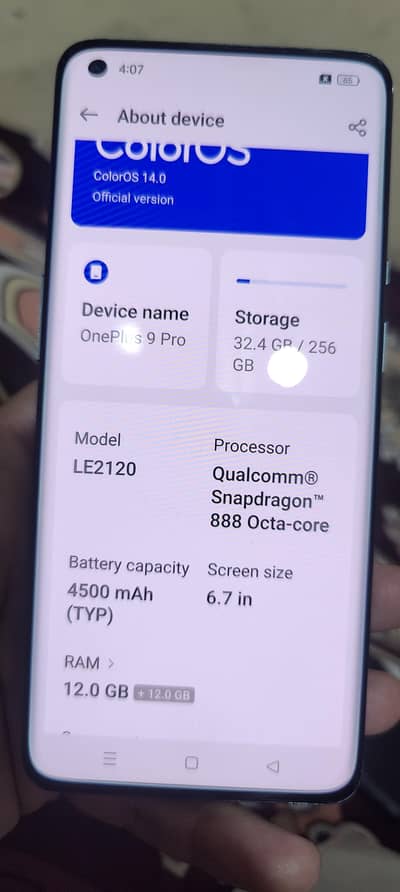 one plus 9pro 12gb 256gb dual sim