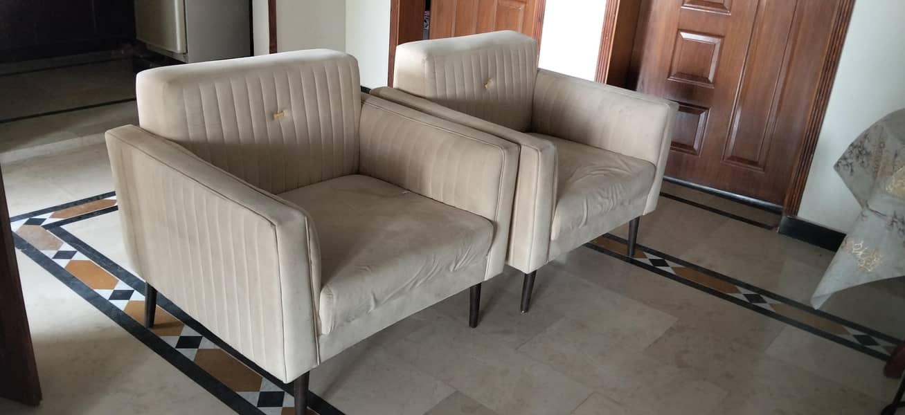 two pieces sofa 0