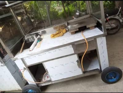 burger chips counter with all setup for sale or rent