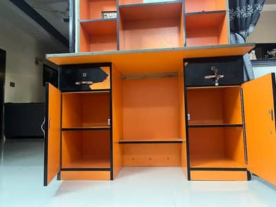 Computer/ Laptop table with shelves