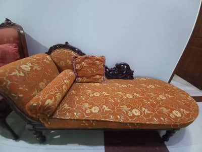 Coffee chair set kaali Taali lakri with table and Potohari dewan taal
