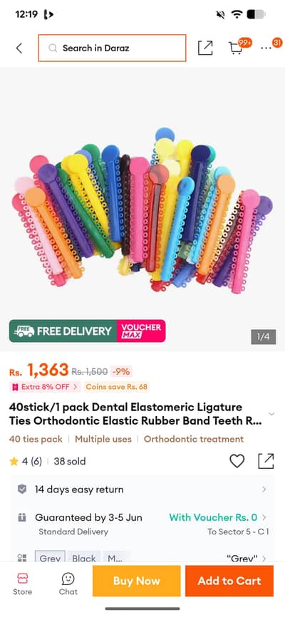 Elastic Rubber for Braces
