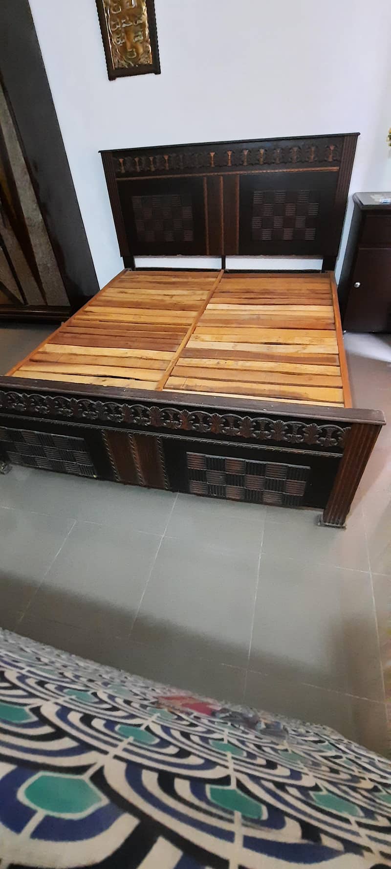 Double bed good condition 1
