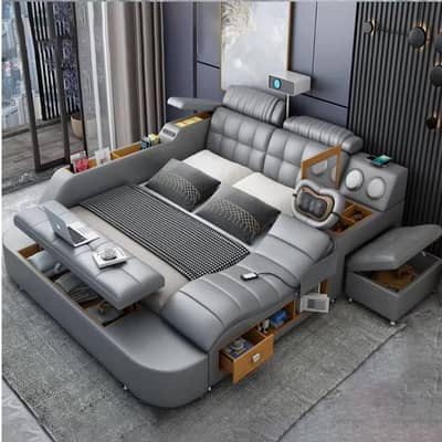 modern smart bed-multifunction bed-double bed-bedset