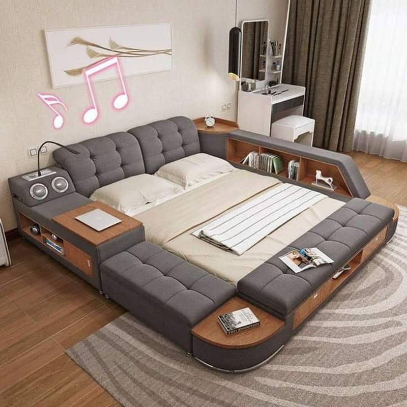 modern smart bed-multifunction bed-double bed-bedset 18